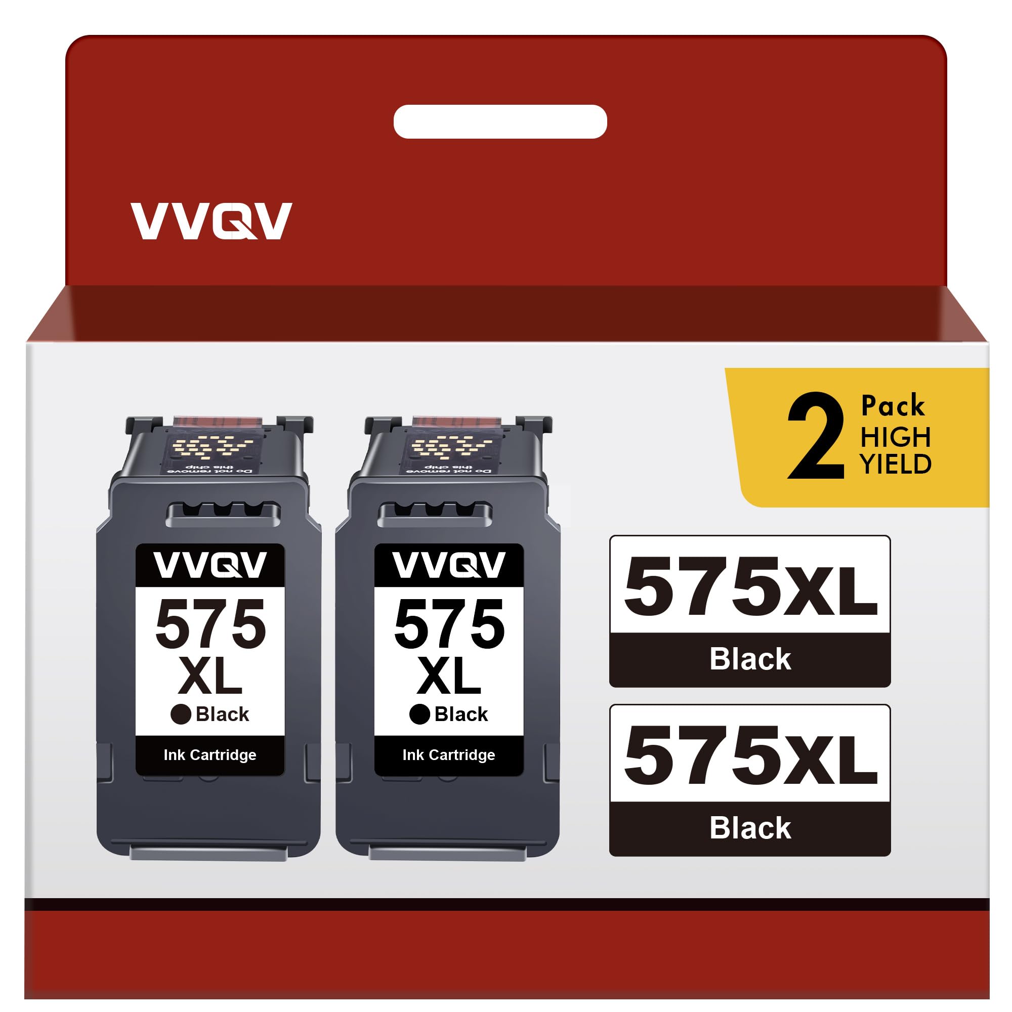 PG-575XL PG575XL Schwarz Druckerpatronen Multipack PG-575 575XL Black Tintenpatrone für Canon 575 Patronen 575 XL PG575 für Canon Pixma TS3550i TS3551i TR4750i TR4751i 4755i TR4756i (Schwarz,2-Pack)