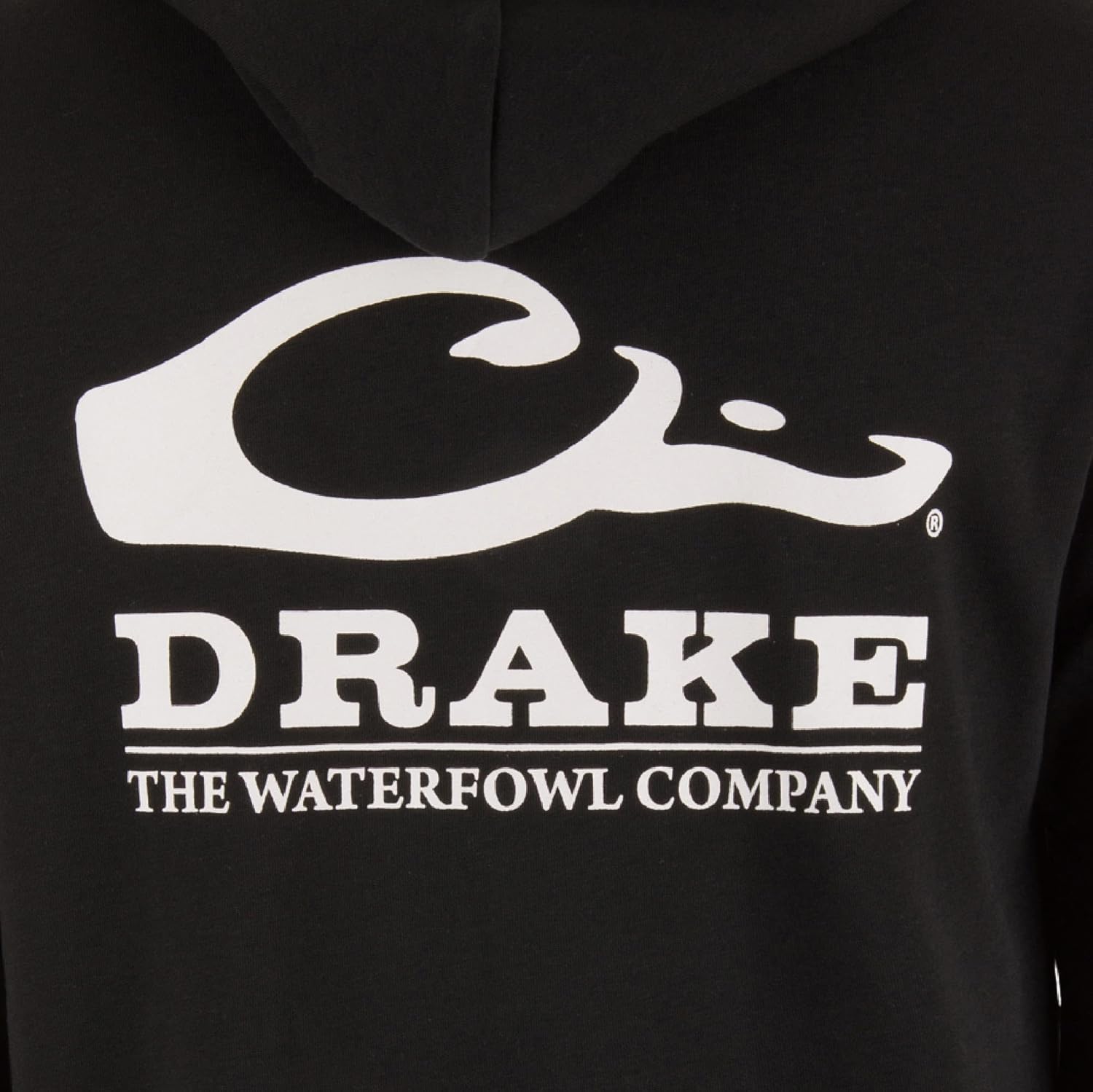 Drake Waterfowl mens Logo Hoodie – Midweight Cotton-poly Fleece Pullover With Jersey-lined Hood - Image 3
