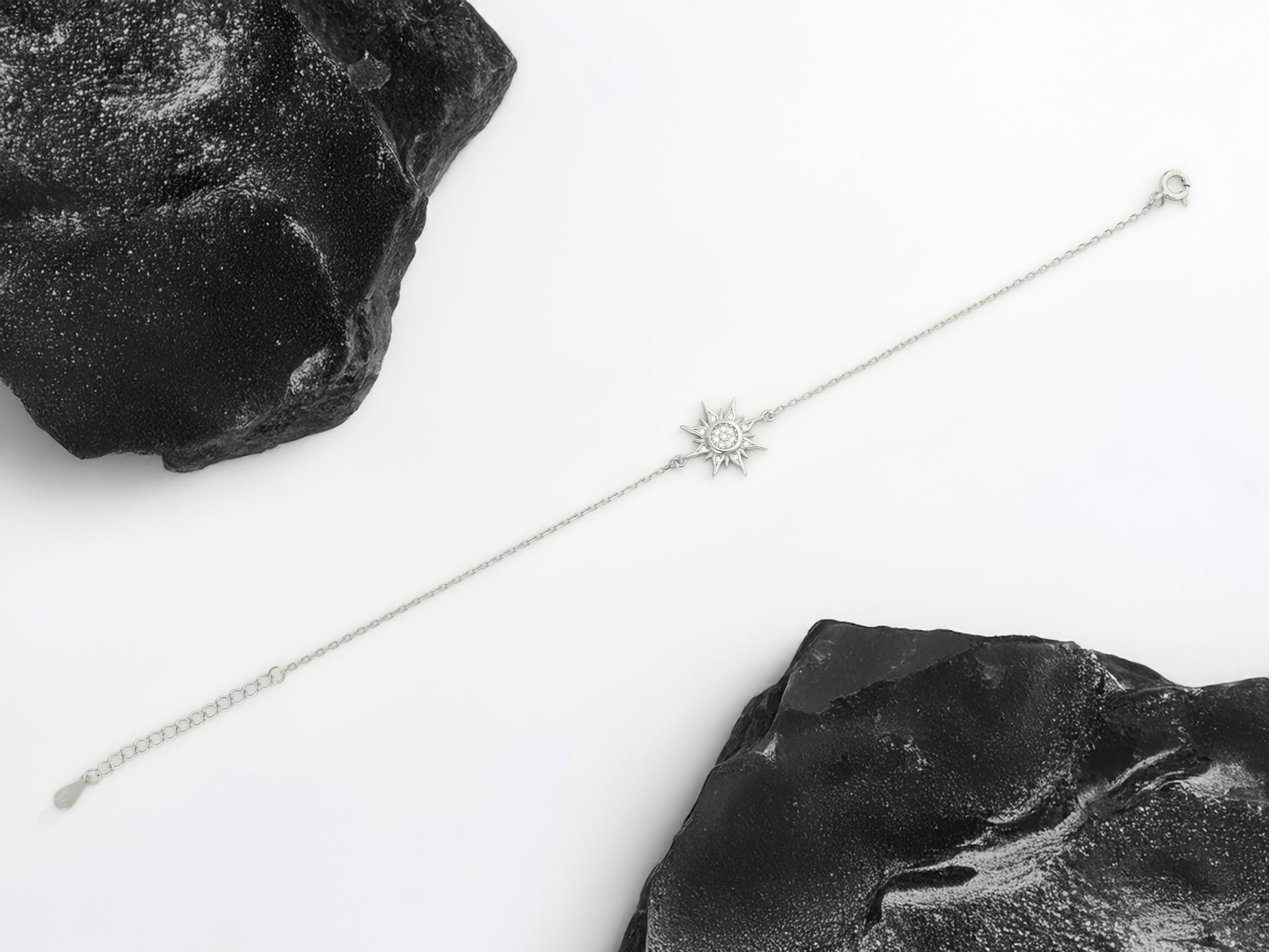 SOFIA MILANI - Bracciale da donna in argento 925 – con zirconi – ciondolo a forma di stella