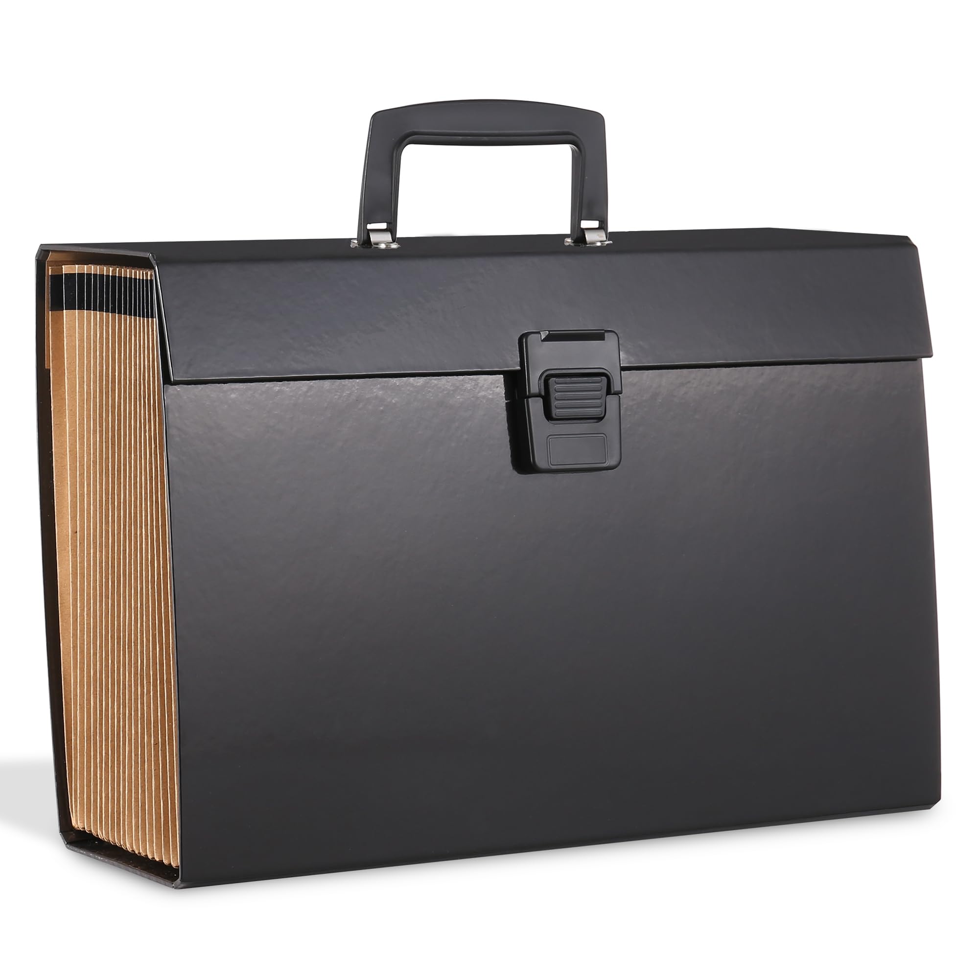 ASAB Folder Organiser Large Capacity Expanding File Folder with 19 Pockets Waterproof Document Organiser Portable Paperwork Organiser Filing Folder for File Storage Home Office School (Black)