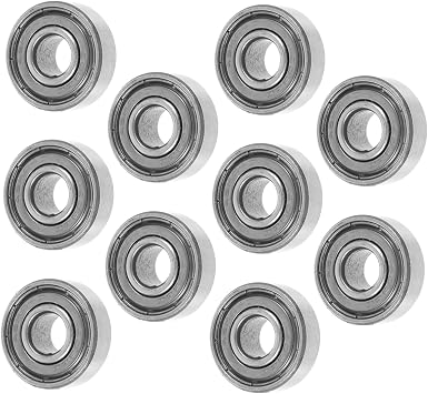 8pcs Wheelchair Front Wheel Bearings 608zz 22mm Od Precision Ball Bearings for 6/7/8 Inch Caster Wheels Replacement Parts for Manual Mobility Aids and Walkers