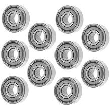 8pcs Wheelchair Front Wheel Bearings 608zz 22mm Od Precision Ball Bearings for 6/7/8 Inch Caster Wheels Replacement Parts for Manual Mobility Aids and Walkers
