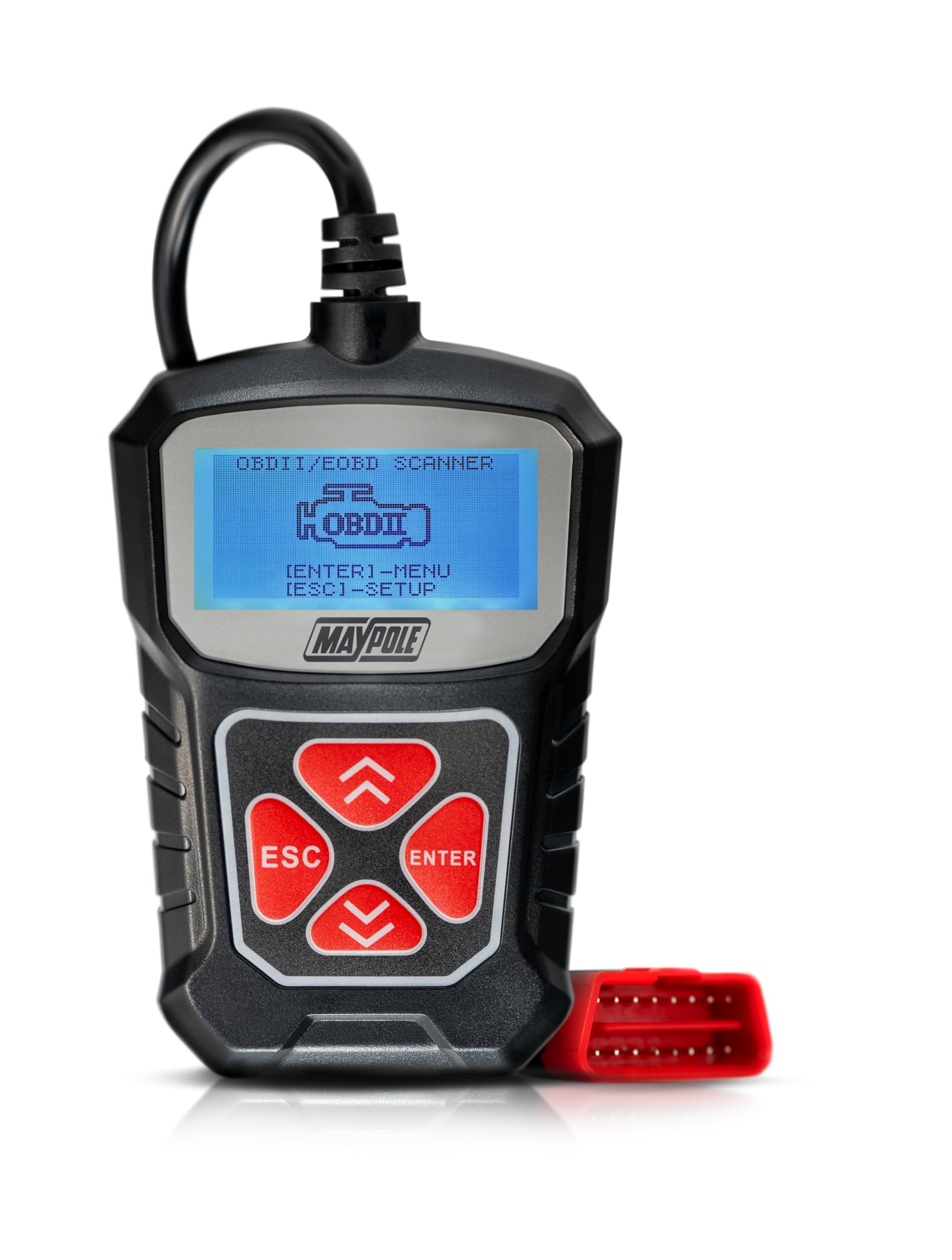 Maypole 12V OBD II Scanner, Multi-Functional Diagnostic Tool Vehicle Fault Code Reader