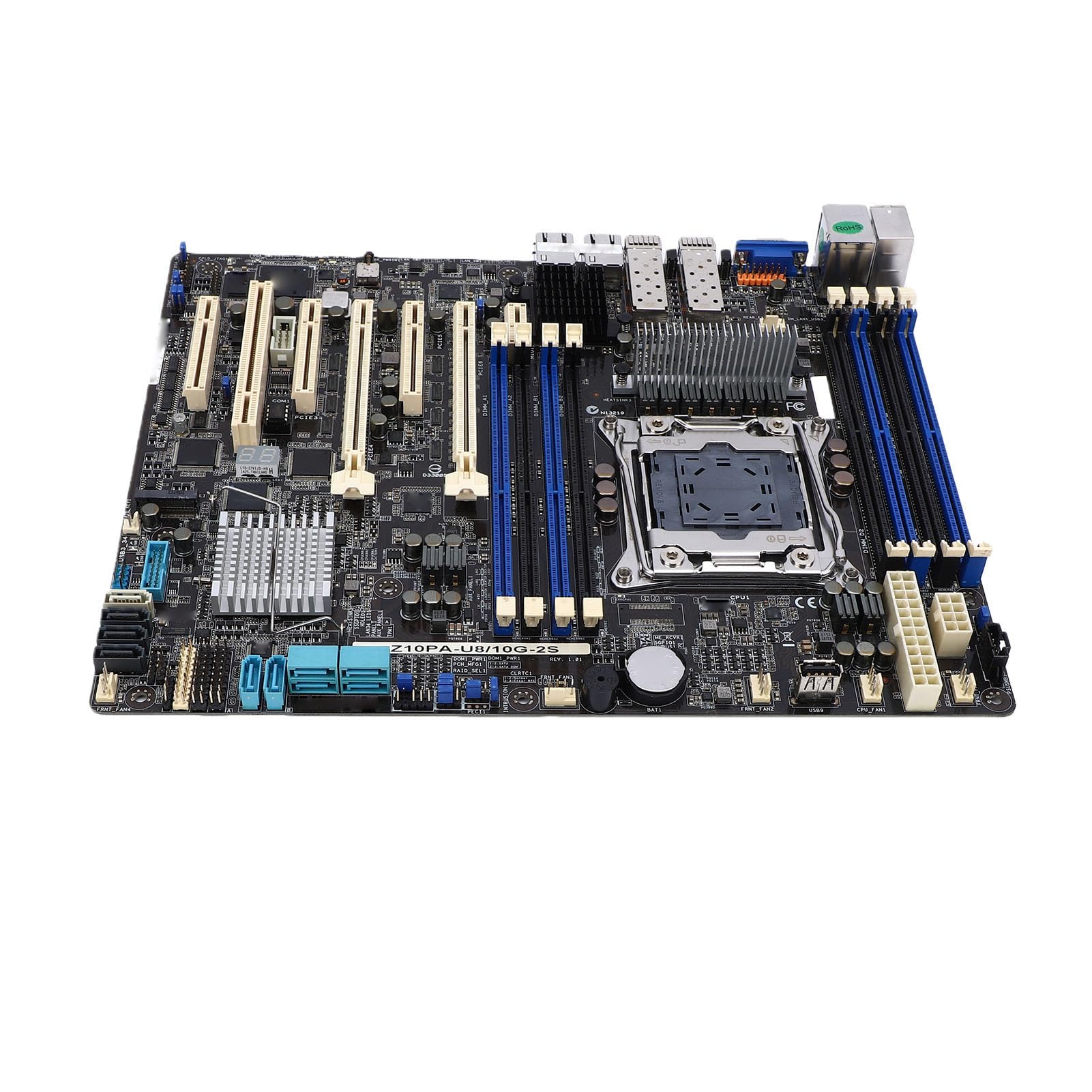 Bewinner Server-Motherboard, Hochleistungs-Dual-10GbE, DDR4-Unterstützung für Virtualisierung und Wissenschaftliches Rechnen, ATX, 1 Einheit