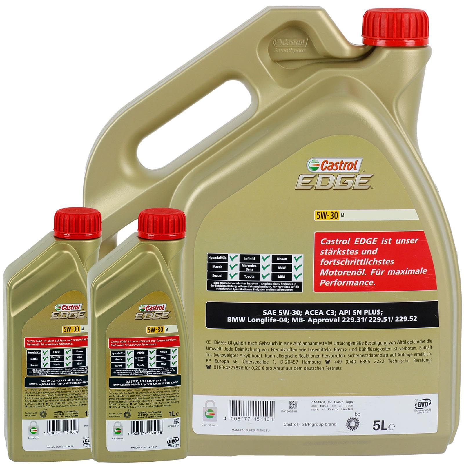 Ölfilter 1457429269 + 5W30 Öl für 1er E81 82 3er E90 F30 5er E60 F10