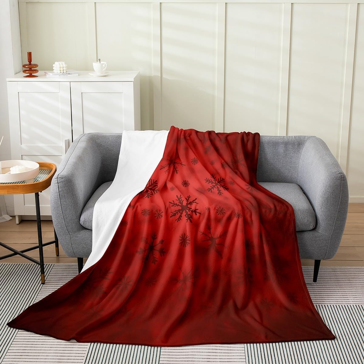 Erosebridal Rose Throw Blanket Queen, Exotic Purple Flower Floral Fleece Blanket for Bedroom Decor, Watercolor Botanical Flannel Blanket, Vintage Garden Leaf Fuzzy Blanket, Soft