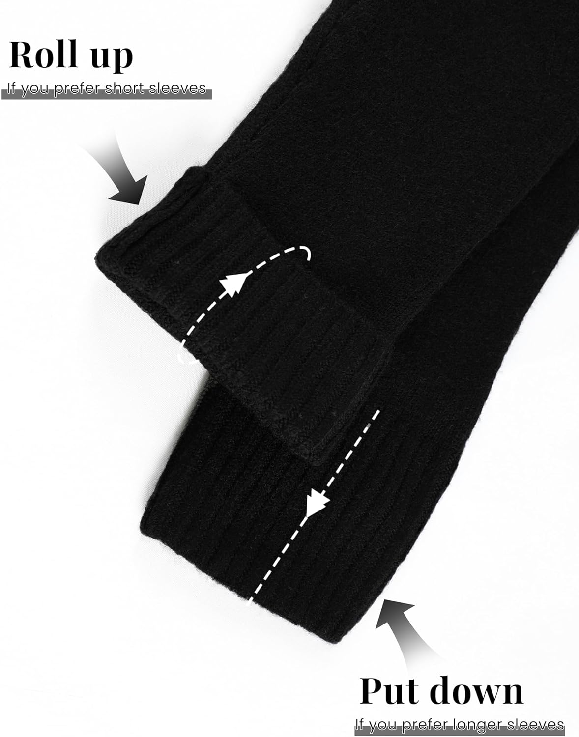 EsheSy Women's Polo Knit Sweater Pullover V Neck Lapel Collar Button Long Sleeve Casual Loose Ribbed Knit Henley Top - Image 8