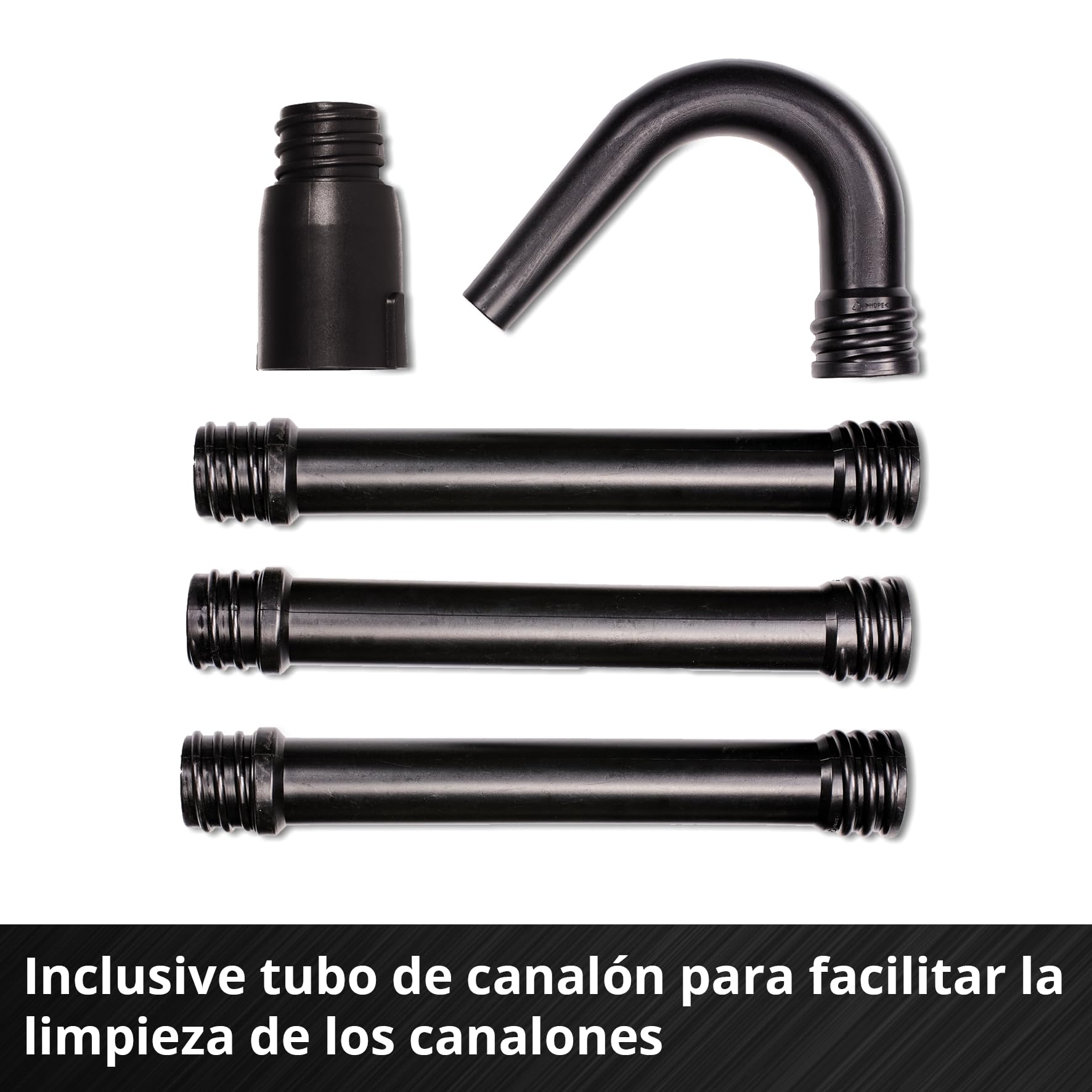 Soplador de Hojas con batería GP-LB 18/200 Li GK-Solo Power X-Change Einhell (Iones de Li, 18V, tecn. de rodete axial, Pot. de soplado 670m³/h, Set de Limpieza de canalones, sin batería ni Cargador)