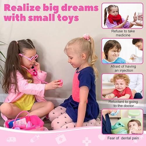 Miniatura 7 de Liberry Juguetes para niños de 2, 3, 4, 5 años, regalo de Navidad, cumpleaños, kit médico para niños pequeños, juego médico
