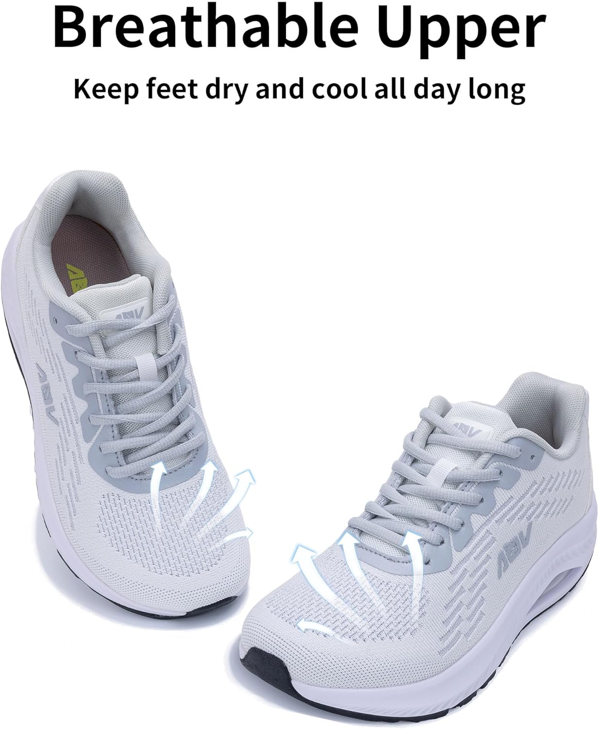 AOV Wide Toe Box Shoes Women Arch Support Walking Shoes Plantar Fasciitis Orthotic Tennis Sneakers - Image 5