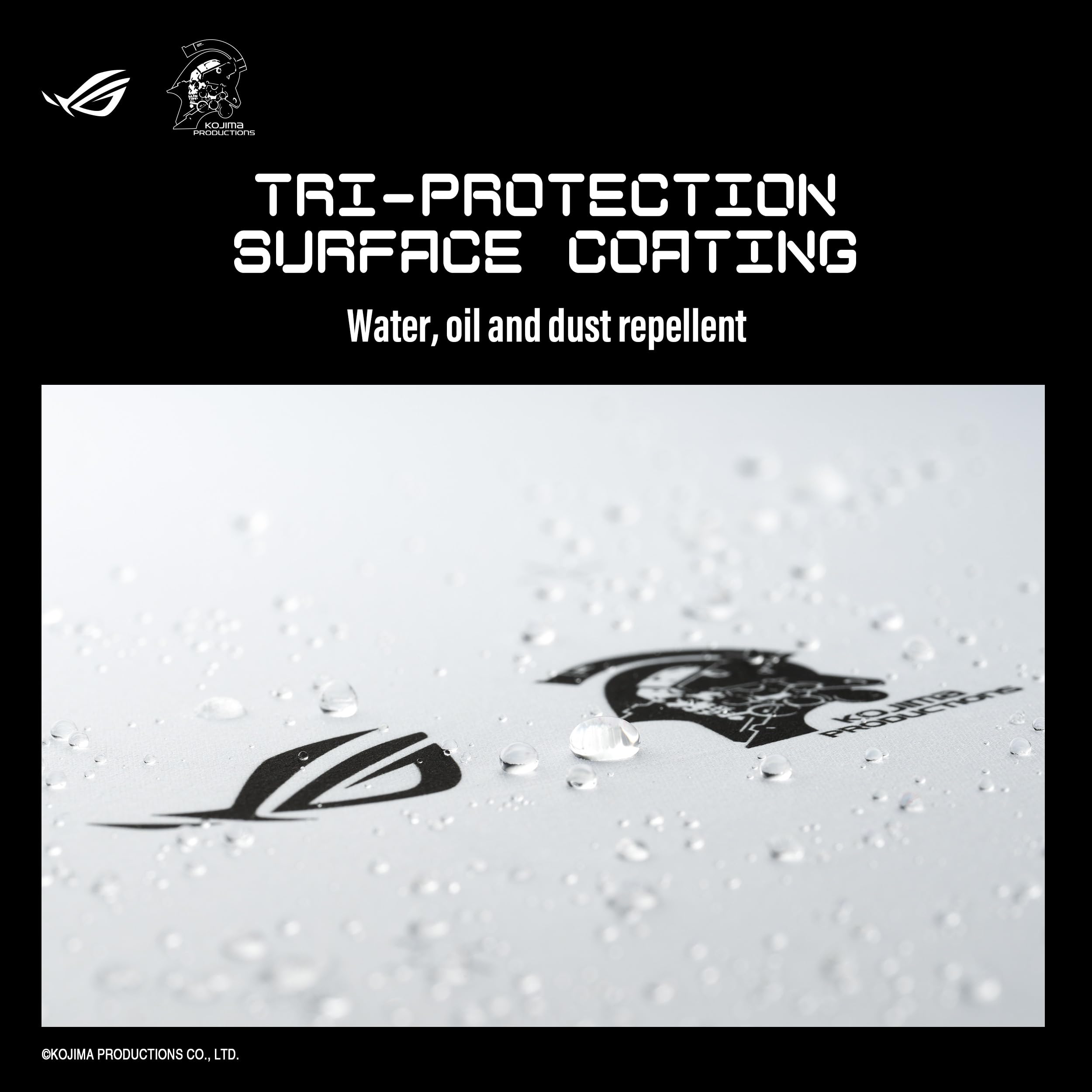 ASUS ROG Scabbard II XXL-KJP - Tapis de Souris Gaming XL, Nano-revêtement Protecteur Triple Action (Eau/Huile/poussière), Bords Plats Anti-effilochage et Base en Caoutchouc antidérapante