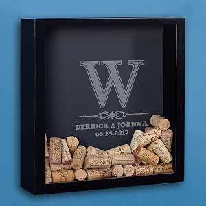 Personalized Wine Cork Shadow Box - Lyndhurst Wine Box, Custom Product