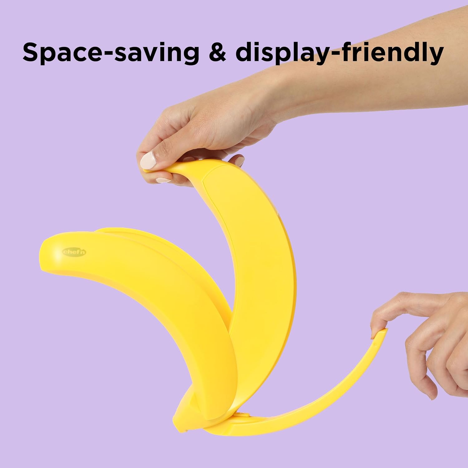 Chef’n Bananarama Foldable Banana Hanger – Collapsible Banana Stand and Fruit Holder for Kitchen Countertop – Keeps Fruit Fresh and Prevents Bruising – Holds up to 5 lbs