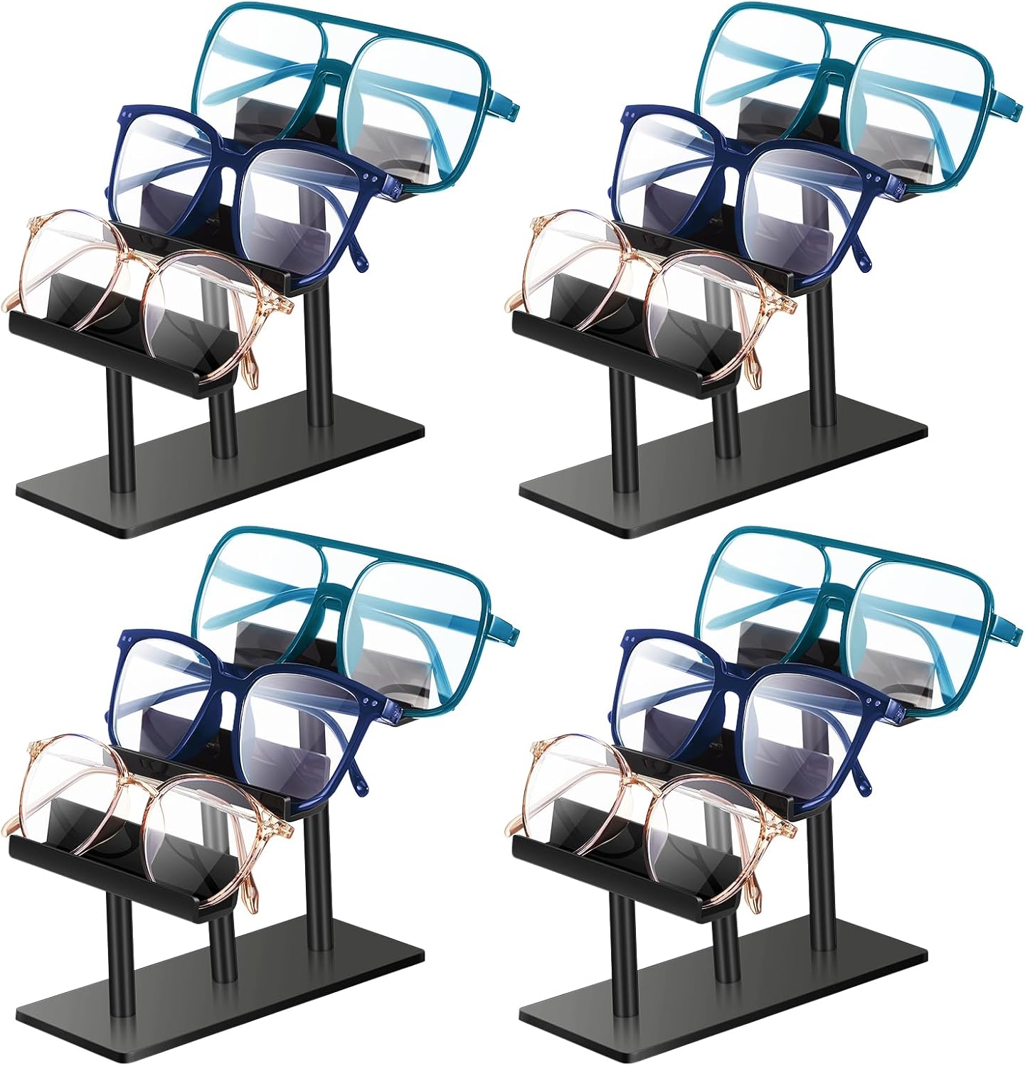 Sintuff 4 Pcs 3 Tier Eyeglasses...