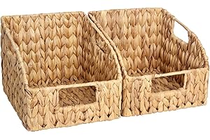 Woven Storage Baskets 2 Pack - Perfect Pantry Organization