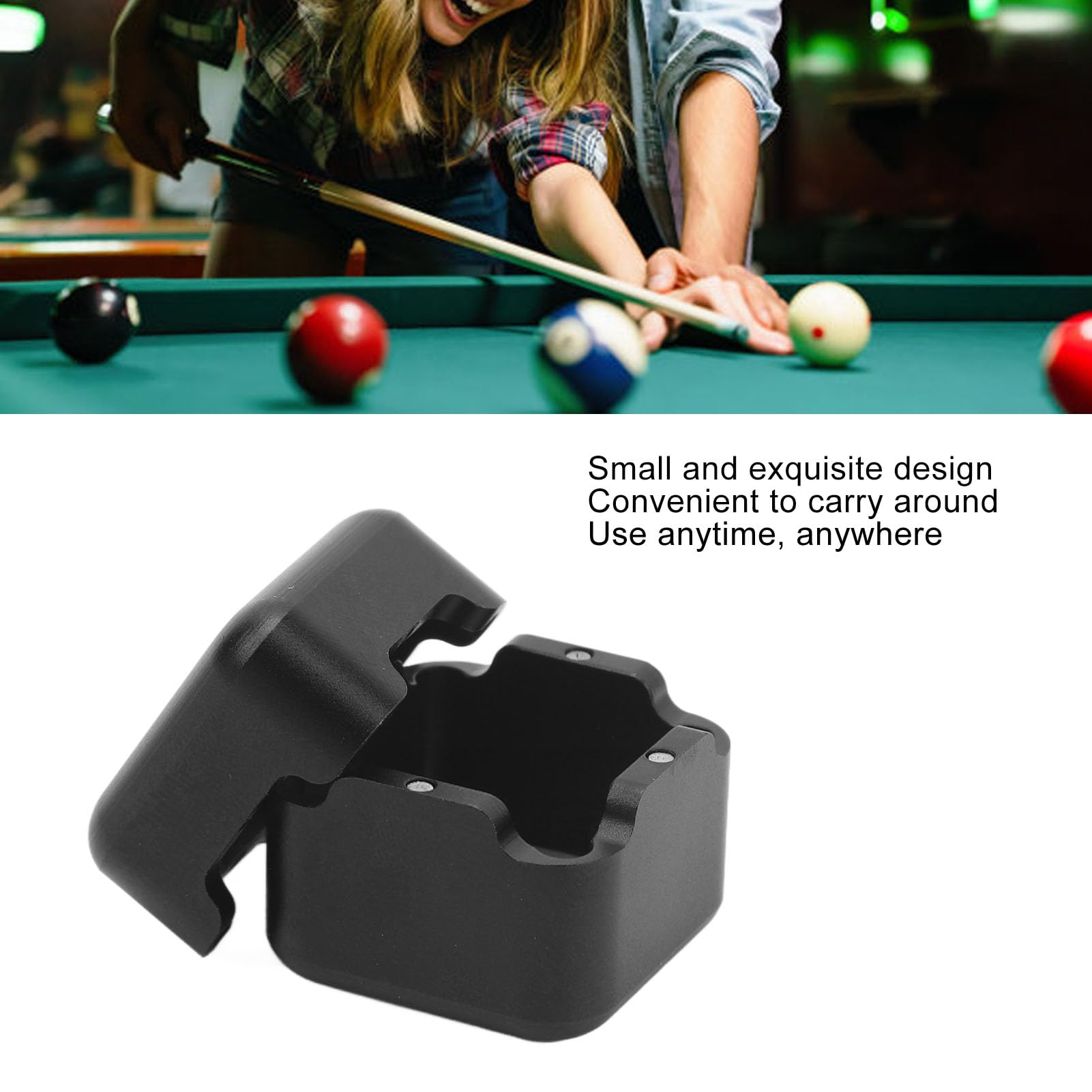 Tyenaza Aluminum R6 Magnetic Pool Cue Chalk Holder - Durable Pocket for Snooker and Billiards