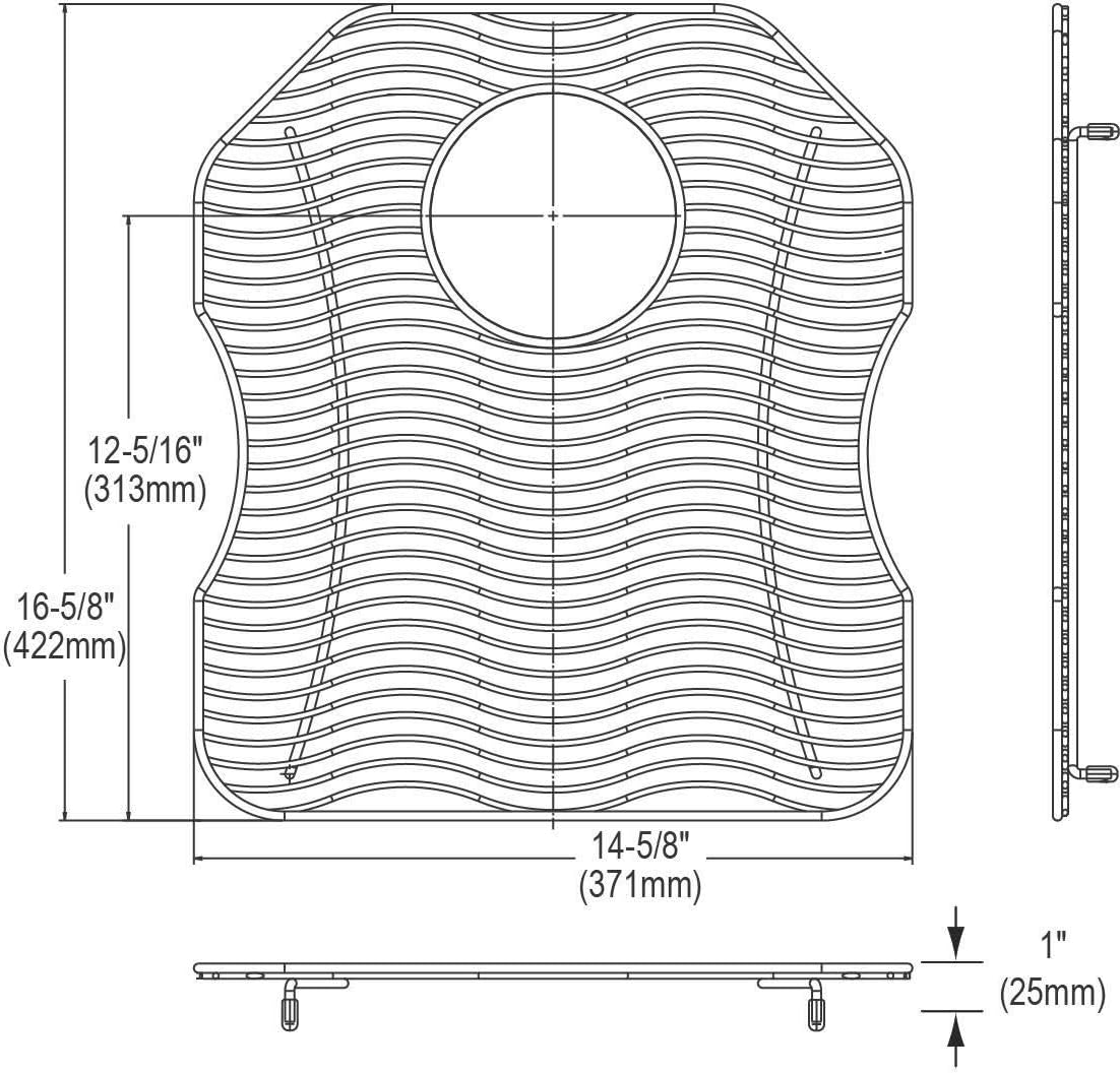 Elkay LKWOBG1618SS Stainless Steel Bottom Grid