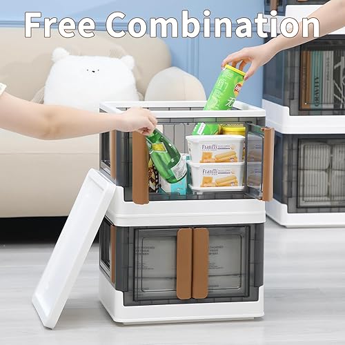 Miniatura 39 de Gabinete de almacenamiento - Organizador de habitación, organizador de estantes de plástico, contenedores de almacenamiento con tapas, caja