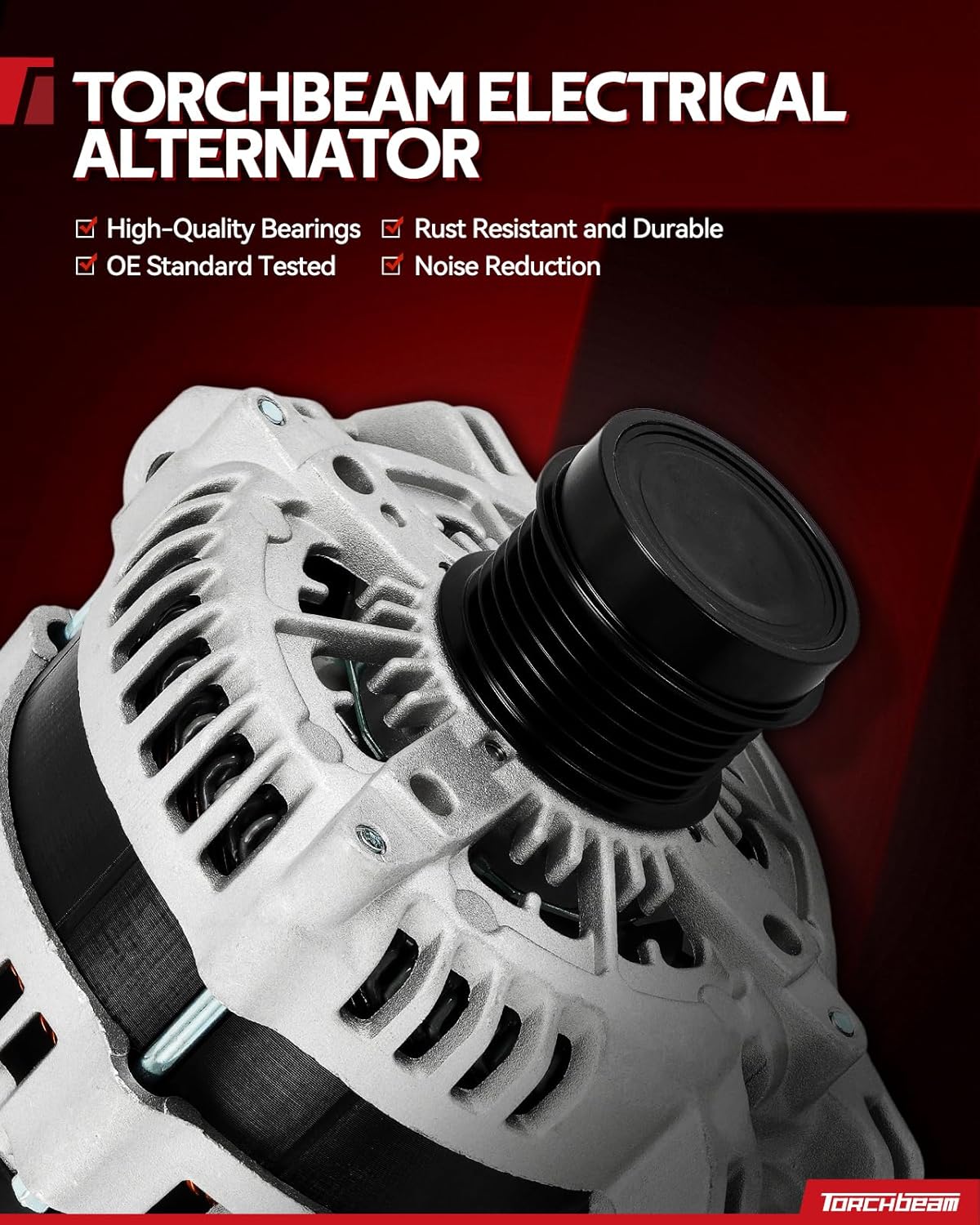 Torchbeam Alternator Replacement for Taurus 2003-2006, Sable 2002-2005, Alternator Replace 8268N 8268 2F1U10300DA 2F1Z10346DA 3F1Z10346AB 3F1U10300AA 2F1Z10346DARM