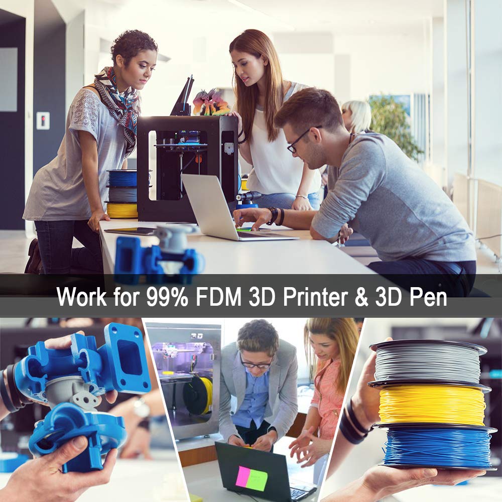 IEMAI PLA 3D Printer Filament, 1.75mm +/- 0.02mm Dimensional Accuracy 3D Printer Filament, 1KG Spool Filament for Most 3D Printers, Red : Industrial & Scientific