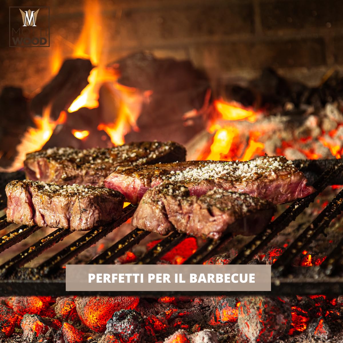 Tronchetti Legno Faggio,10KG, Bricchetti Per Stufe, Caminetti, Forni Pizzeria, 8Pz, Naturale (4 Cartoni)