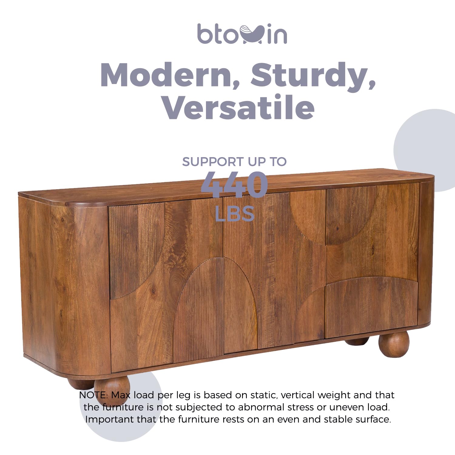 Patas de madera de fresno de 5 cm para muebles, 4 patas redondas de bola pequeña barnizada, patas de repuesto minimalistas de madera modernas con perno M8 y placa de montaje para cama, sofá, aparador