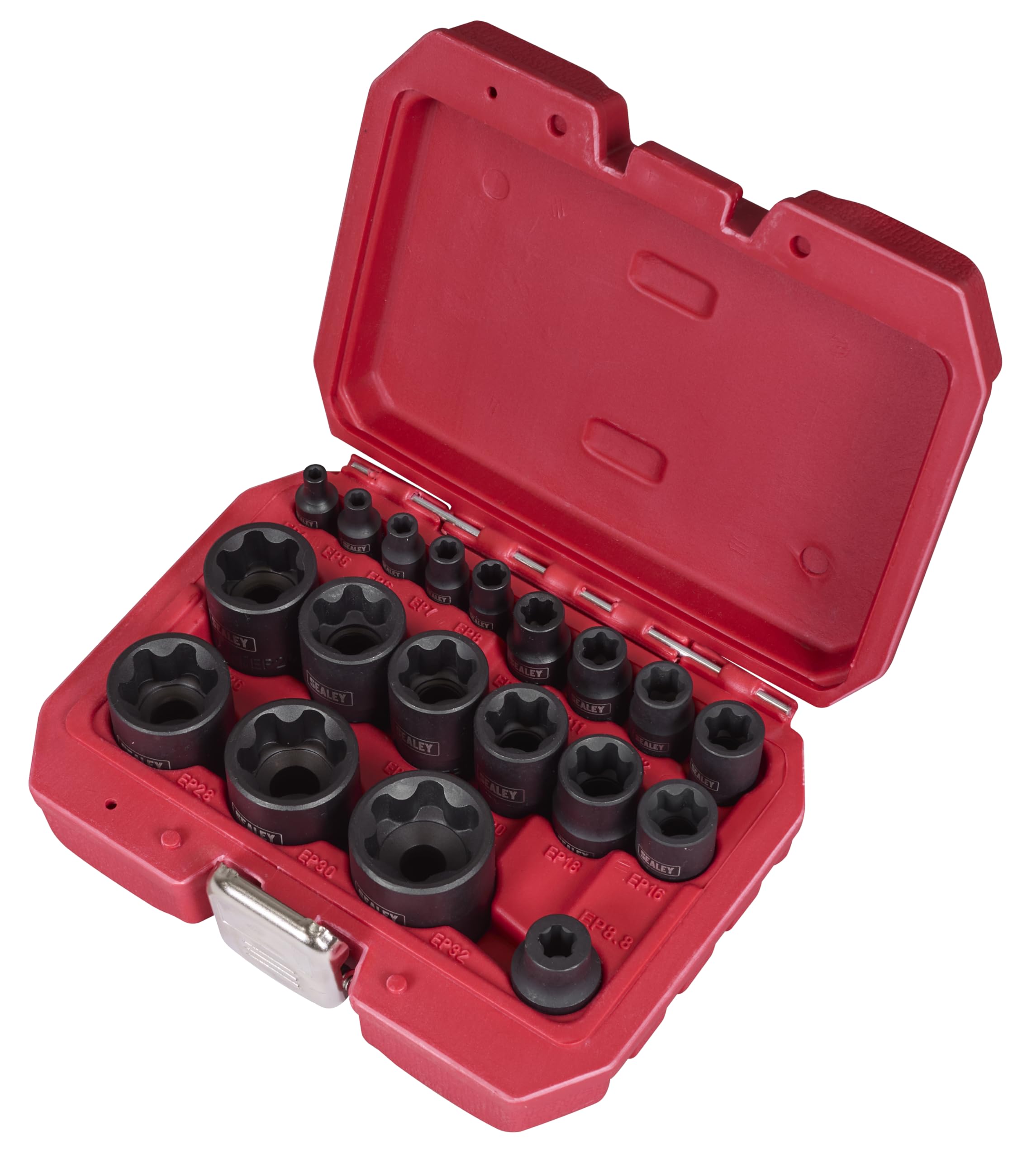 Sealey 19pc External TRX-P* EP Socket Set, TRX-P*, Including 5-Point EP8.8 Tesla Socket - SX097 - Image 2