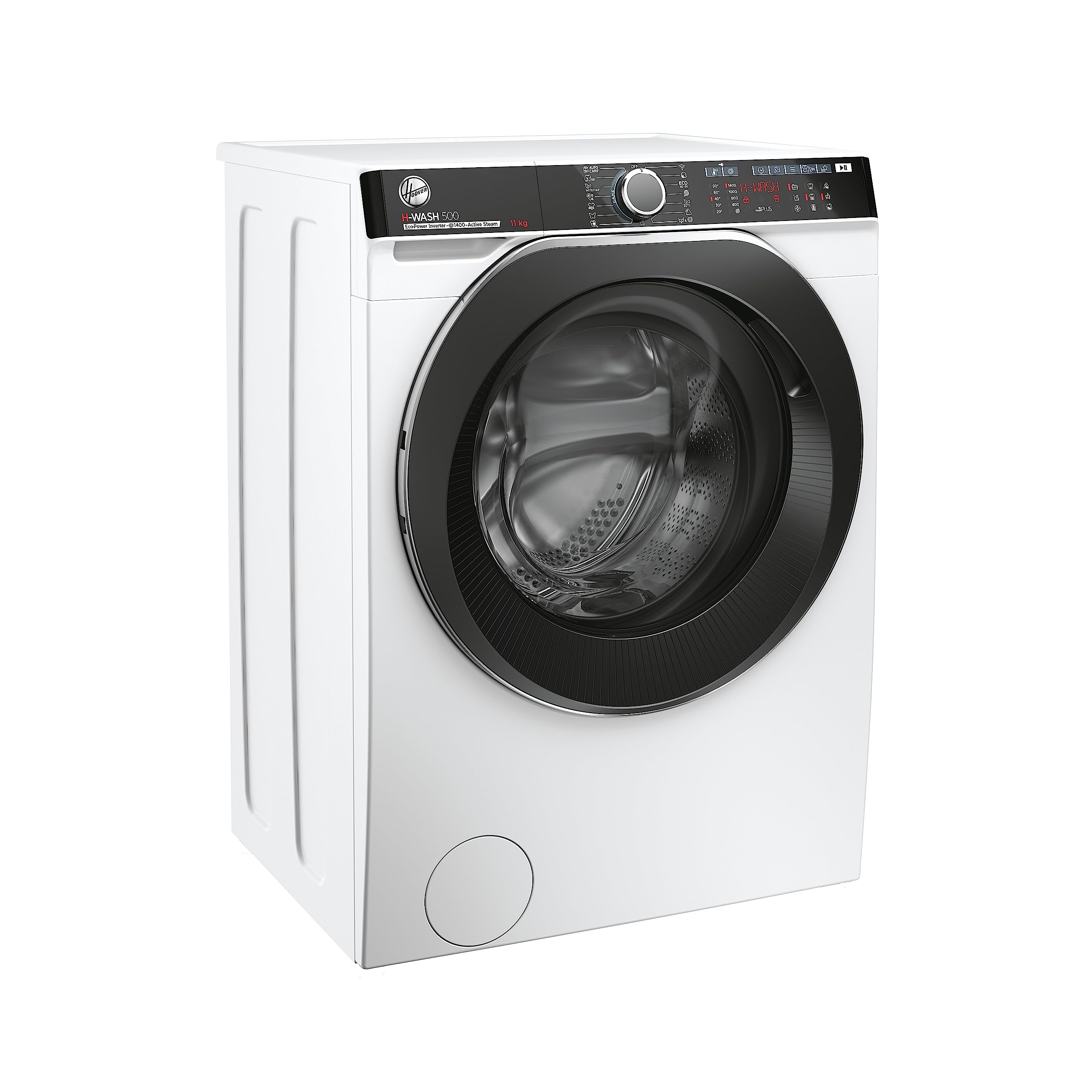 Hoover H-WASH 500 HWP 411AMBC/1-S Machine à laver, classe d'efficacité énergétique A, capacité 11 kg, moteur Eco-Power Inverter, système Power Care, système ActiveSteam/hOn, Wi-Fi + Bluetooth