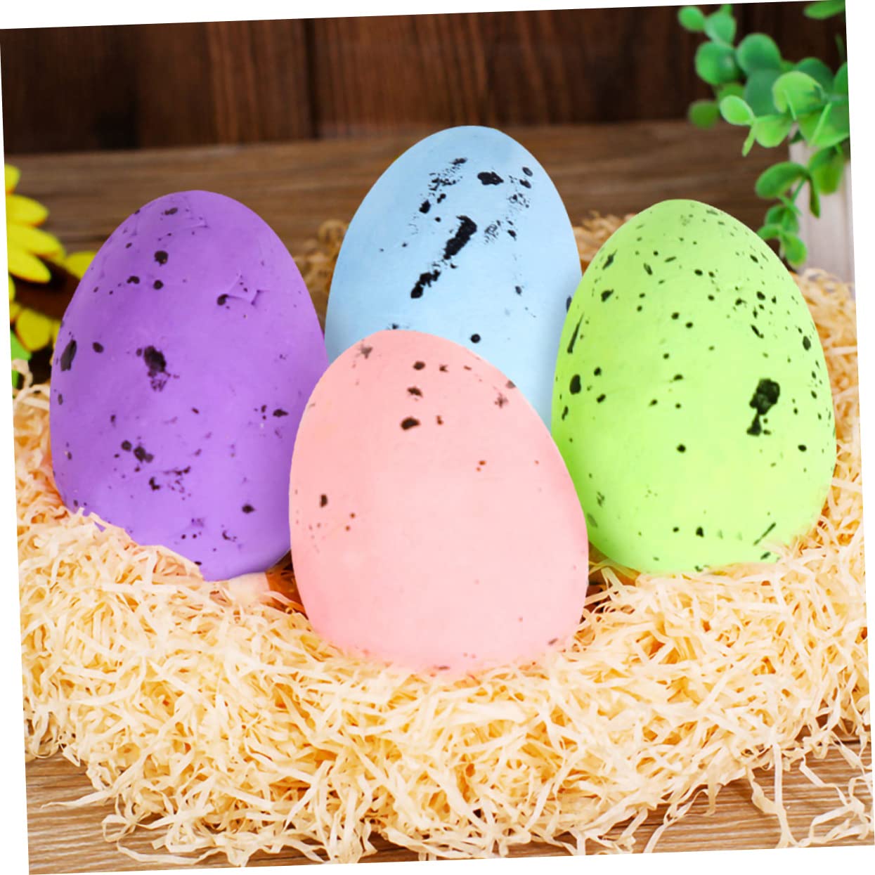 3 Set di Decorazioni Pasquali Allingrosso Set Leggero Finto Uova di Pasqua Imitazione Colorate 200 Pezzi * 3