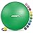 APEXUP Yoga Ball Exercise Ball, Anti Slip Stability Ball Chair, Heavy Duty Large Gym Ball for Fitness, Balance, Core Workout and Physical Therapy (M (19~22) 55cm, Dark Green)