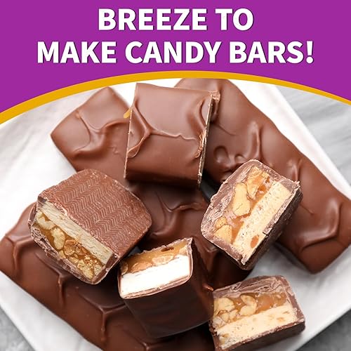 Miniatura 5 de Moldes de silicona para barra de caramelo de 8 cavidades, 2 moldes de barra de granola rectangulares para hornear proteínas, barra de chocolate