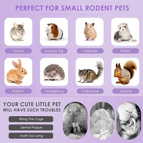 Miniatura 7 de Bissap 36 palitos masticables de conejo, mezcla natural de Timothy, heno, avena, zanahoria, conejito, juguetes masticables y golosinas para conejos,