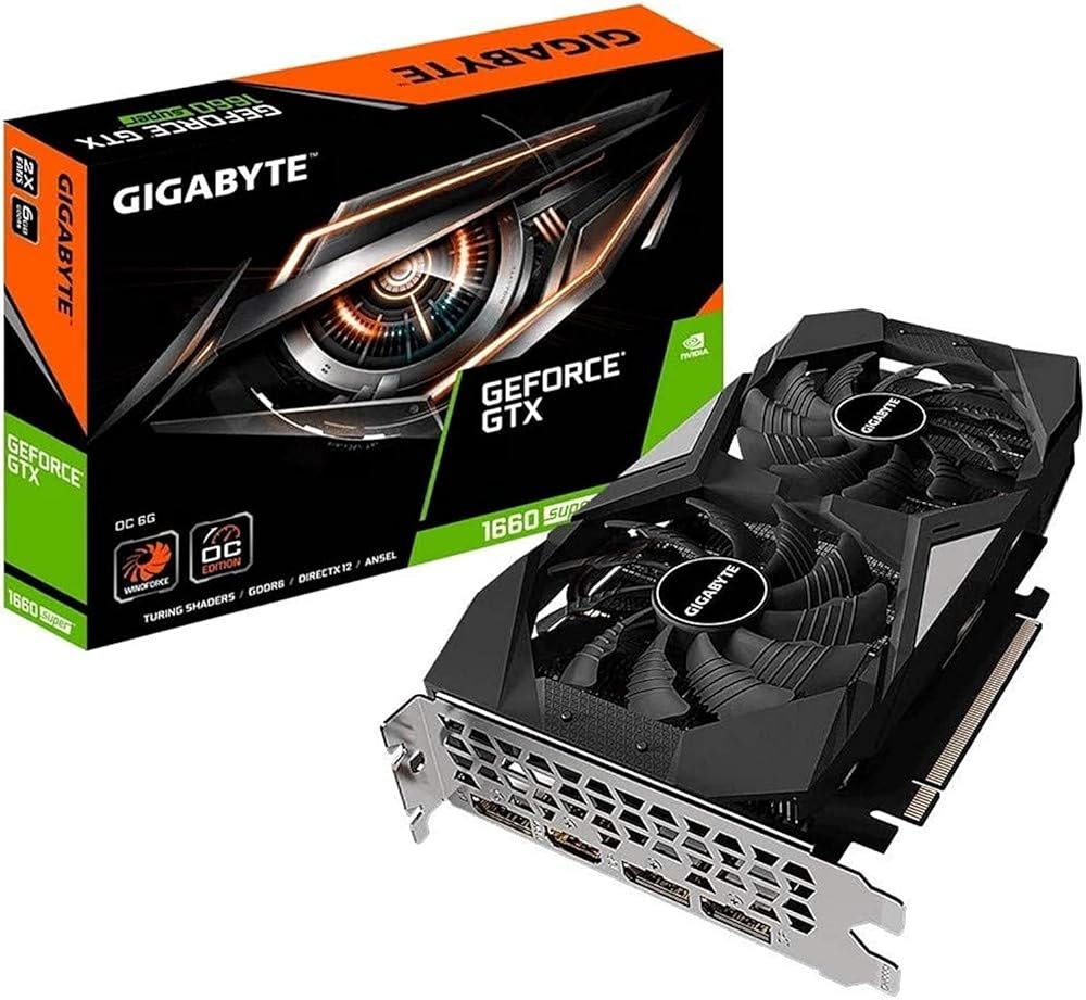 Gigabyte GeForce GTX 1660 Super OC 6G Graphics Card, 2X Windforce Fans, 6GB 192-bit GDDR6, Video Card - View 1