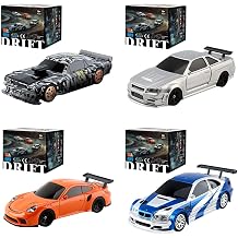 1/43 Scale 2.4G Full-Proportional RC Drift Racing Car, Mini Electric High-Performance Drifter with LED Headlights, Smooth Steering and Fast ResponseSet 3/RTR Version