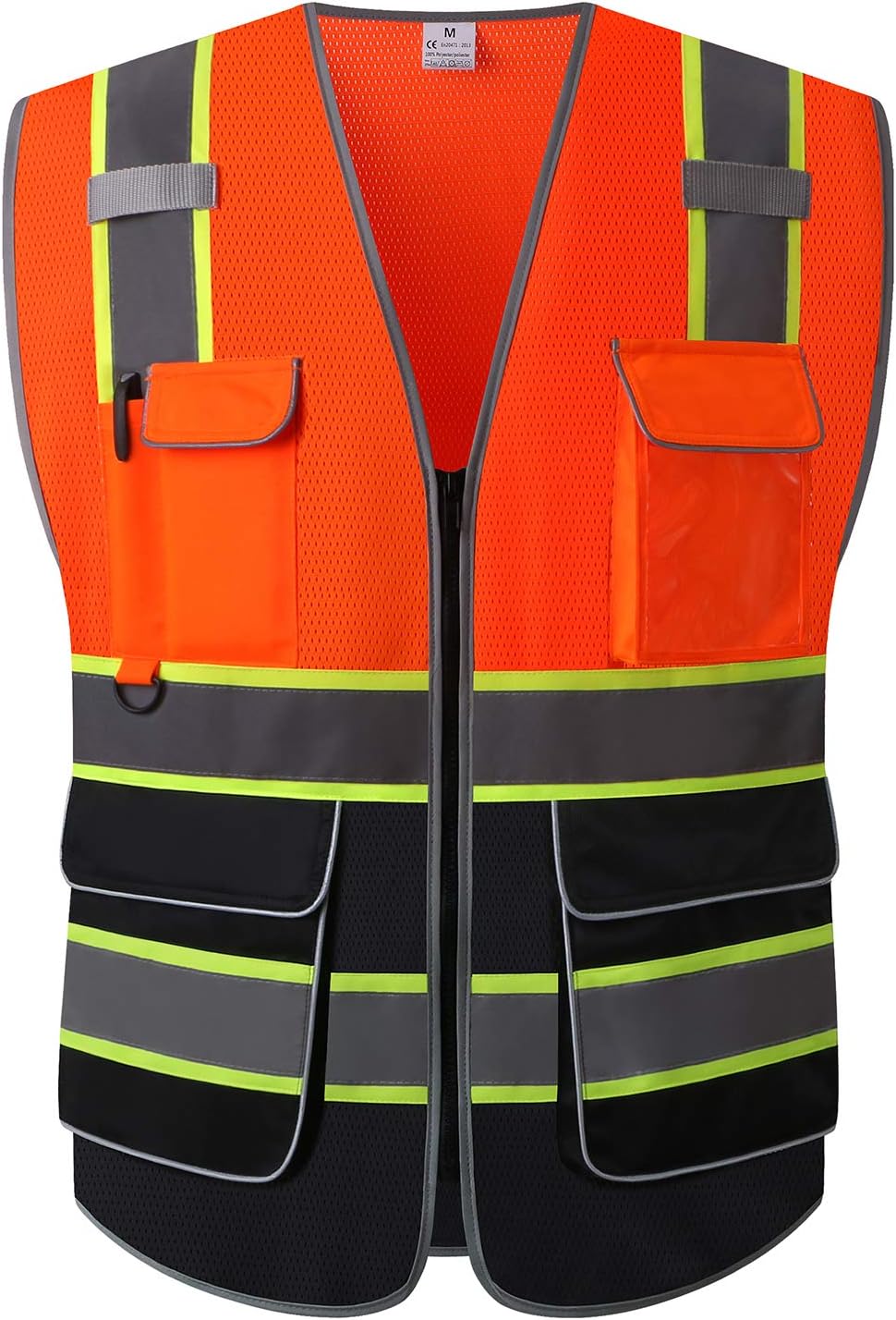 UNINOVAHigh Visibility Safety Vest - Multi Pockets Reflective Mesh Breathable Workwear, ANSI/ISEA Standards