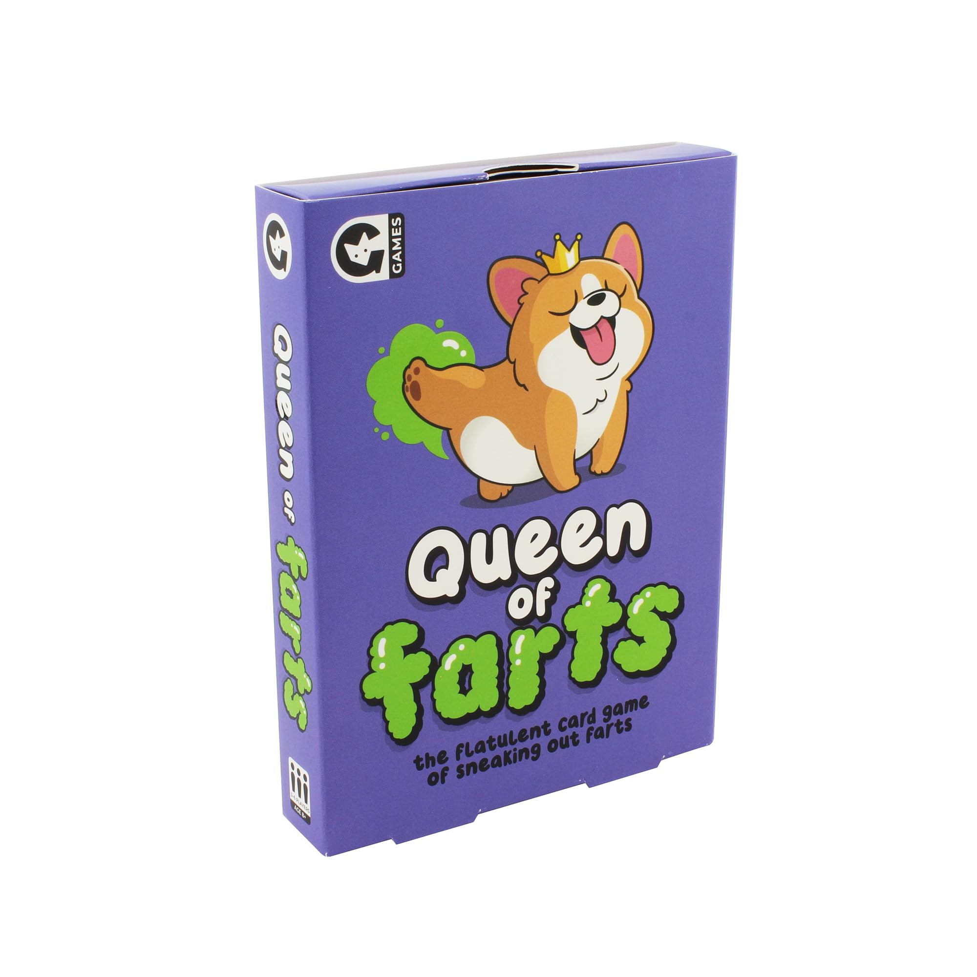 Ginger Fox Queen of Farts Card Game | Hilarious Bluffing Gameplay for Kids & Adults | Silly Family Party Game | Fast-Paced Fun For Players Ages 8+ Years | Great Gift Idea For Friends and Family
