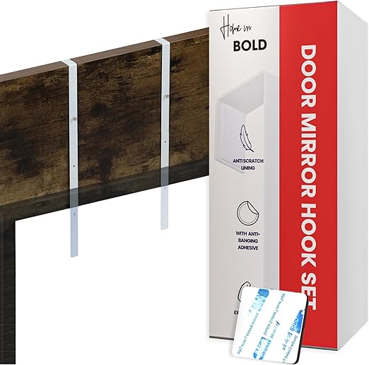 Amazon.com: Patent Pending Over-The-Door Mirror Hanger: Adjustable 14.5 ...