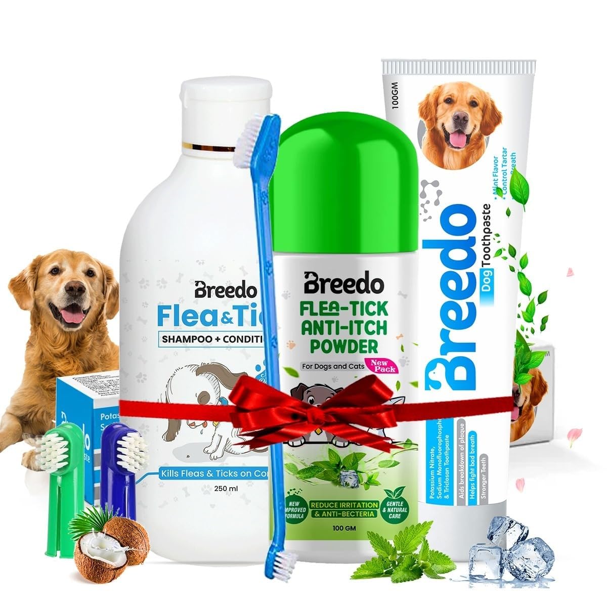Breedo (Combo of 4) Toothpaste + Dog Powder + Dog Shampoo + Teeth Brush For All Breed Dogs Combo Kit Combo Kit for Dog| Cat| Monkey| Rabbit|Persian Cat.Dog Toothpaste|Dog Teethbrush (B0CG6HL5TS) Amazon Price History, Amazon Price Tracker