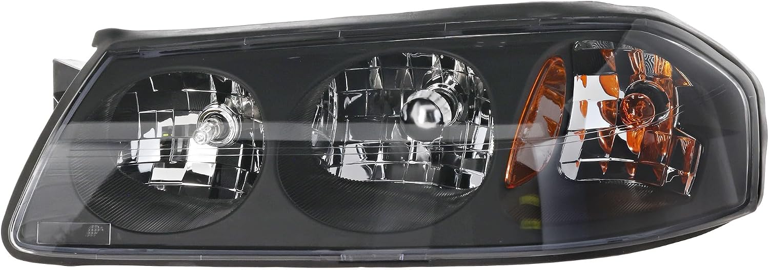 Compatible with 00-04 Impala Front Halogen Headlight Headlamp Head Light Lamp with Bulb Left Driver Side