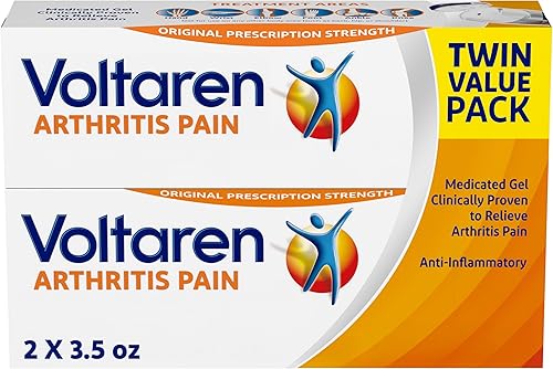 VOLTAREN Gel de dolor de artritis voltaren para alivio de dolor de artritis tópica no se necesita prescripción - Tubos de 35 oz 100 g paquete de 2