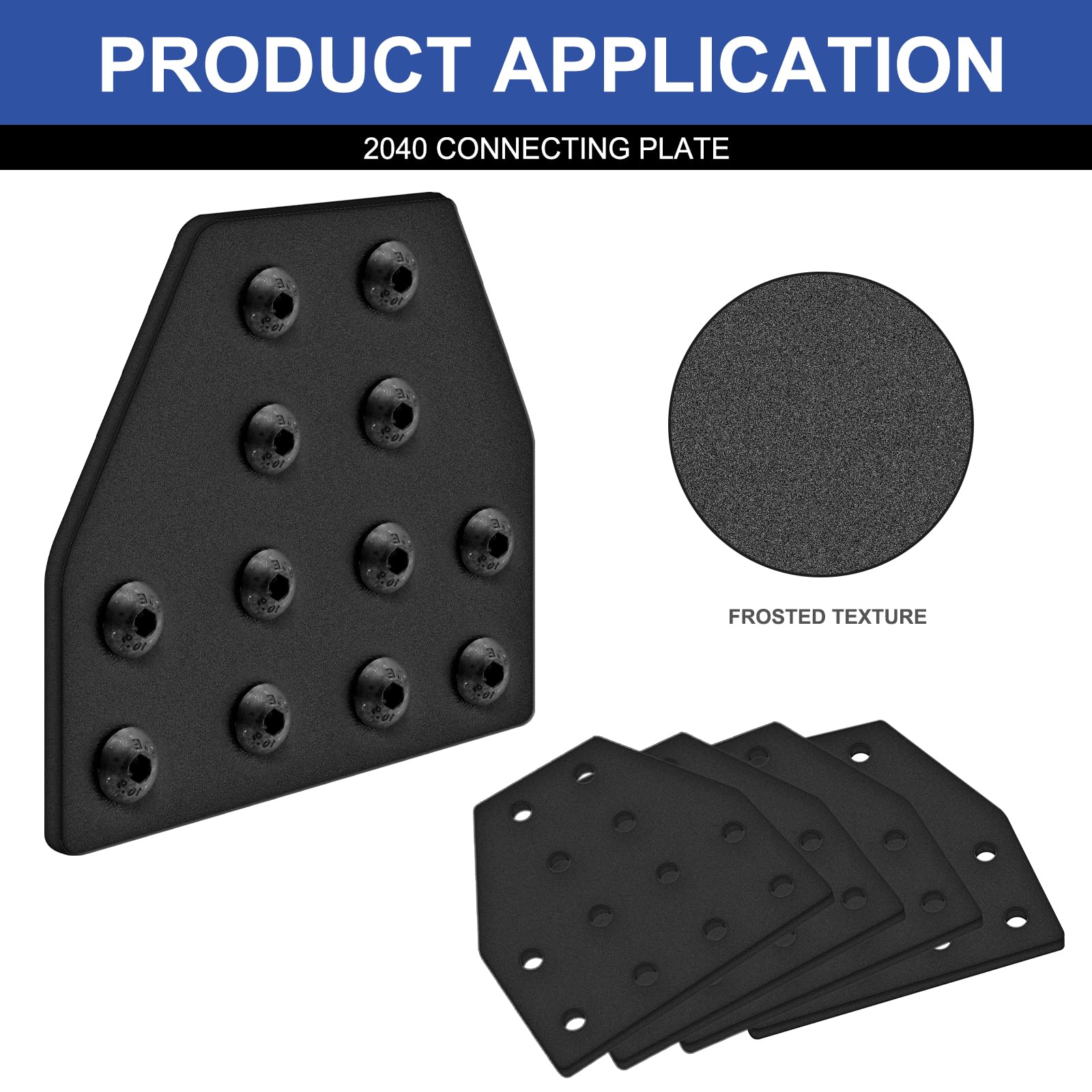 Iverntech 8 sets Joint Plate Connector Hoekbeugel Hardware T-vorm 12