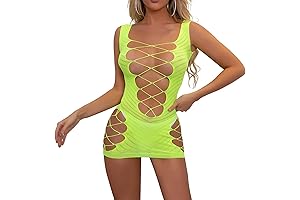 Naughty Crotchless Fishnet Lingerie