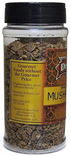 Miniatura 24 de Its Delish, frasco grande de 8 onzas Champiñones Boletus Luteus deshidratados y picados chilenos oscuros para cocinar y saborizar