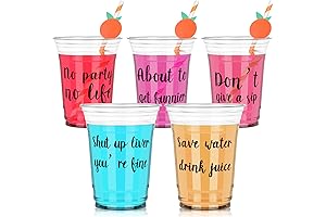 Party Cups for Adults: 30-Pack of 16 oz Disposable Clear Plastic Cups
