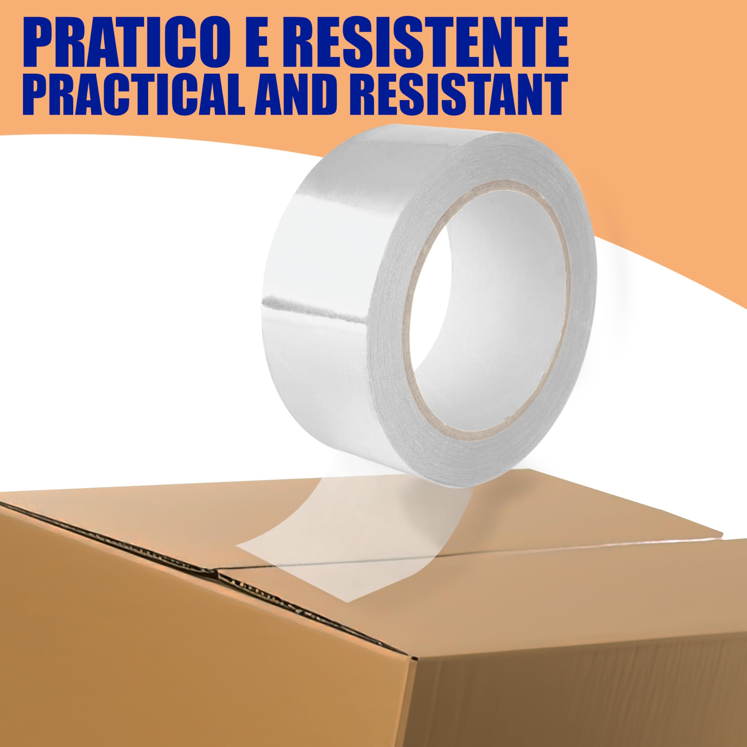 GIANTO 36 rolek przezroczystej taśmy samoprzylepnej - 50 mm x 66 metrów rolka do paczek, kartonów, przeprowadzek, opakowań, wysyłki, wytrzymała, odporna na rozerwanie, wyprodukowana we Włoszech