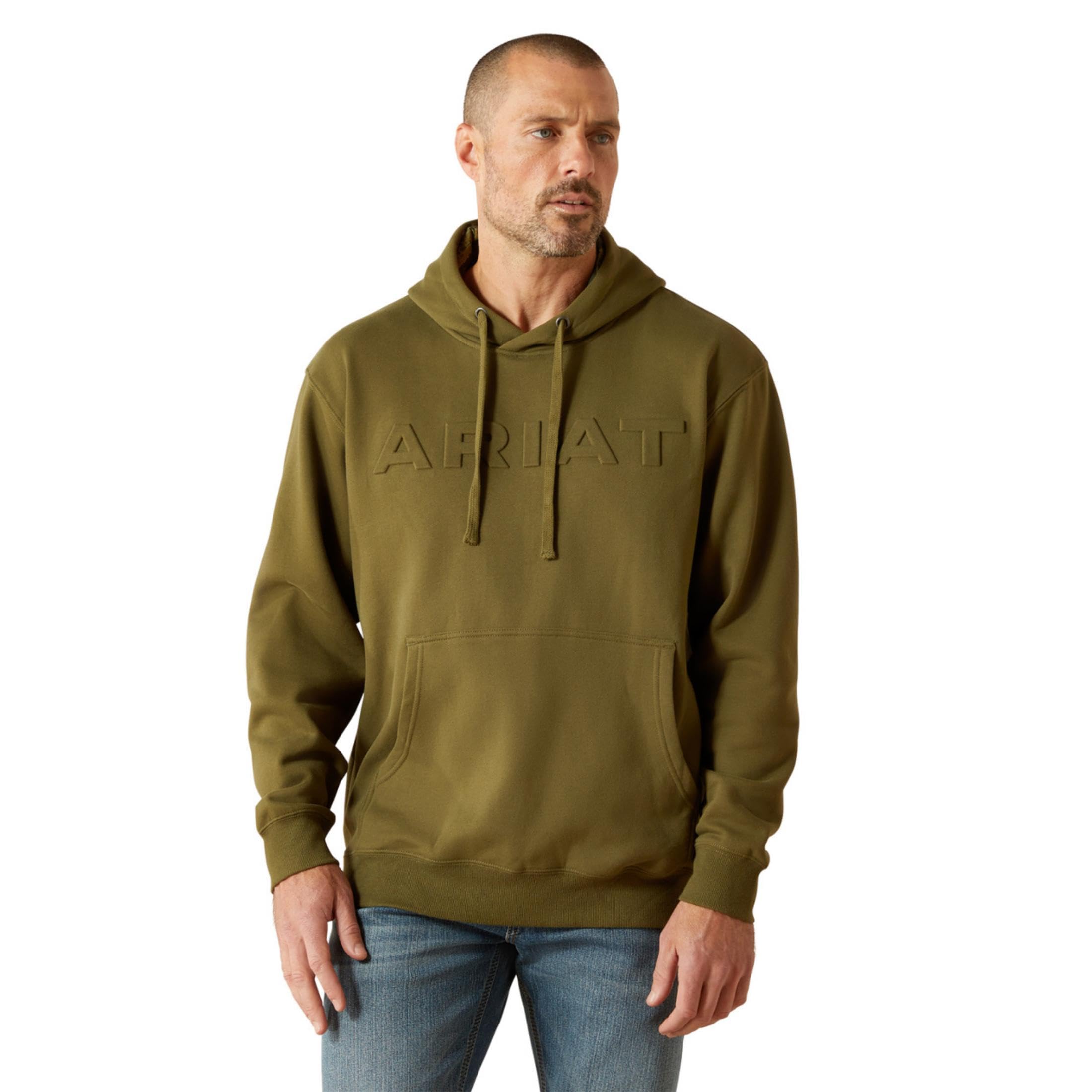 ARIAT Embossed Logo Hoodie Winter Moss X-Large