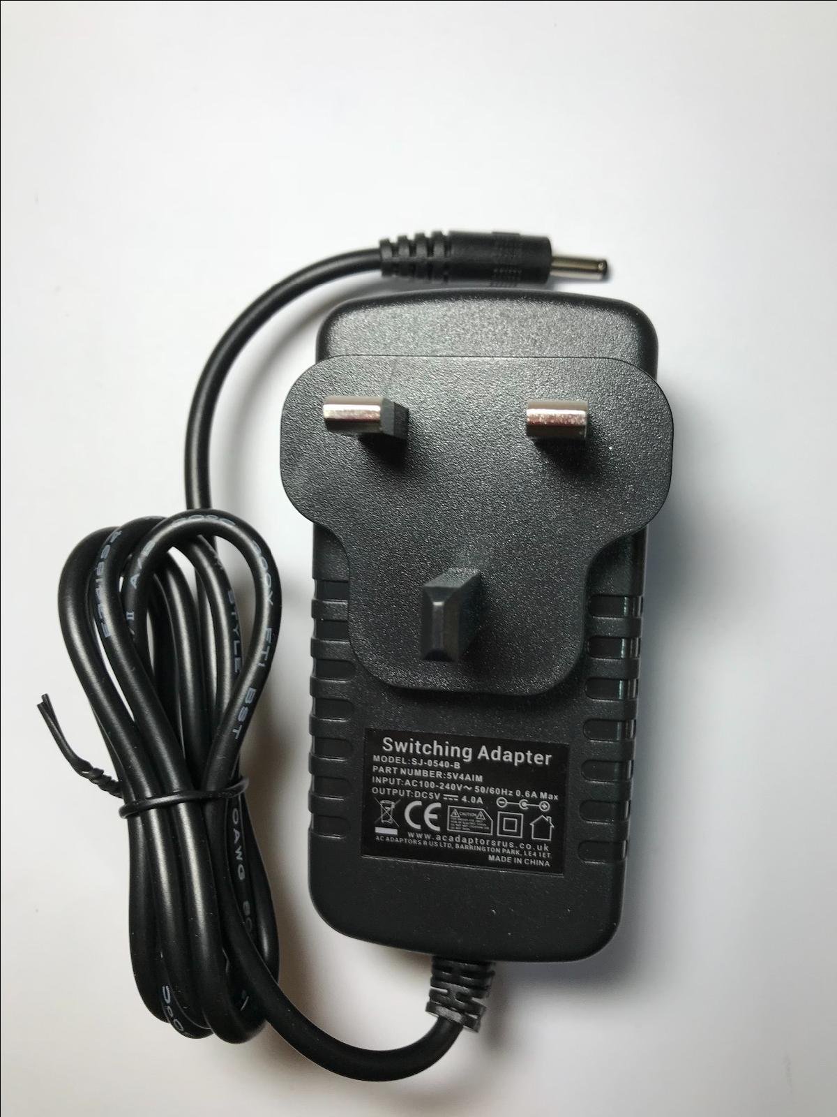 Replacement for 5V AC Adaptor Power Supply for Majority Neptune Docking Station Radio Clock