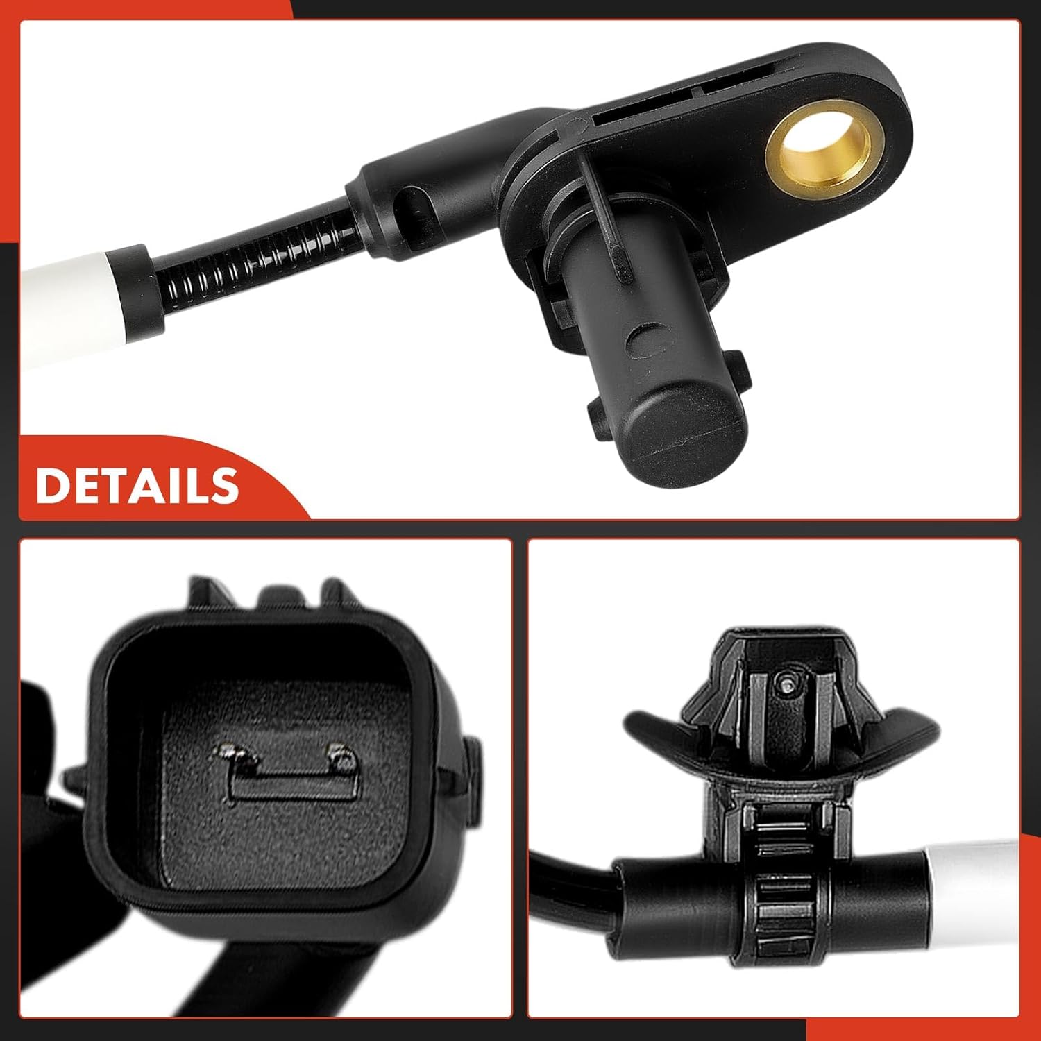 A-Premium Front Left ABS Wheel Speed Sensor Fits for [AWD] Kia Stinger 2018-2023 (Without Dynamic Stability Control), Genesis G70 2019-2024 (Without Electronic Adjustable Suspension) Front Driver Side