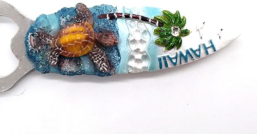 Miniatura 4 de Hawaii USA - Abridor de botellas con imán de nevera 3D, regalo de recuerdo, decoración para el hogar y la cocina, calcomanía magnética Hawaii