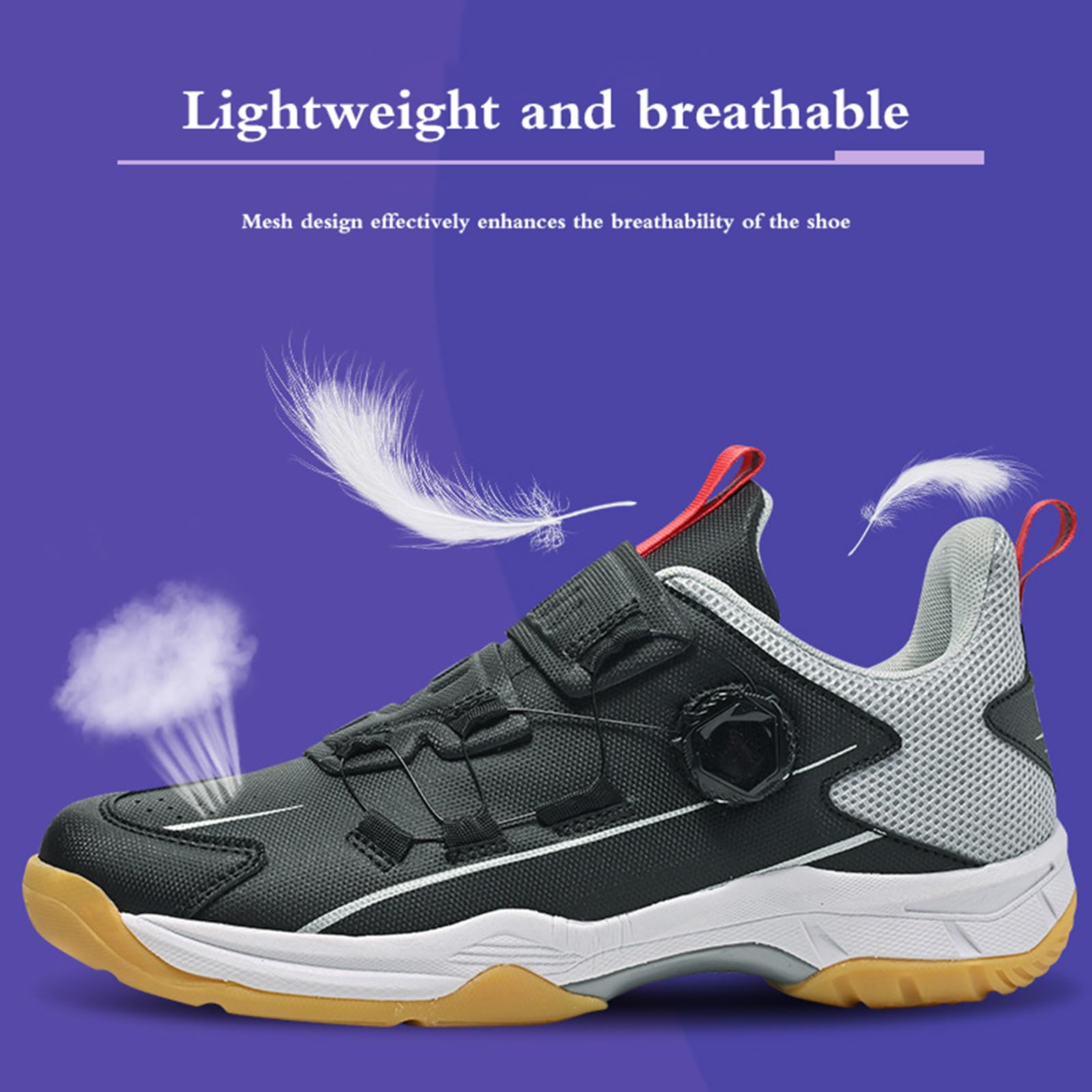 Badminton Squash Schuhe,Tischtennis Schuhe Herren,Herren Badminton Tennisschuhe,Tischtennis Turnschuhe,Weit Tennisschuhe Herren rutschfest Hallenschuhe Atmungsaktiv Badminton Schuhe